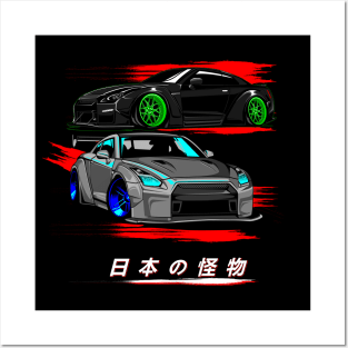GTR 35 RB x LB Works Posters and Art